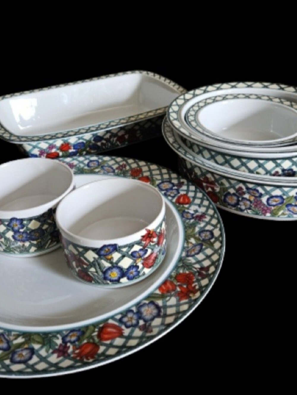 DANSK DISH SET, Nordic Gardens Dishes, Fine Dining Dishes